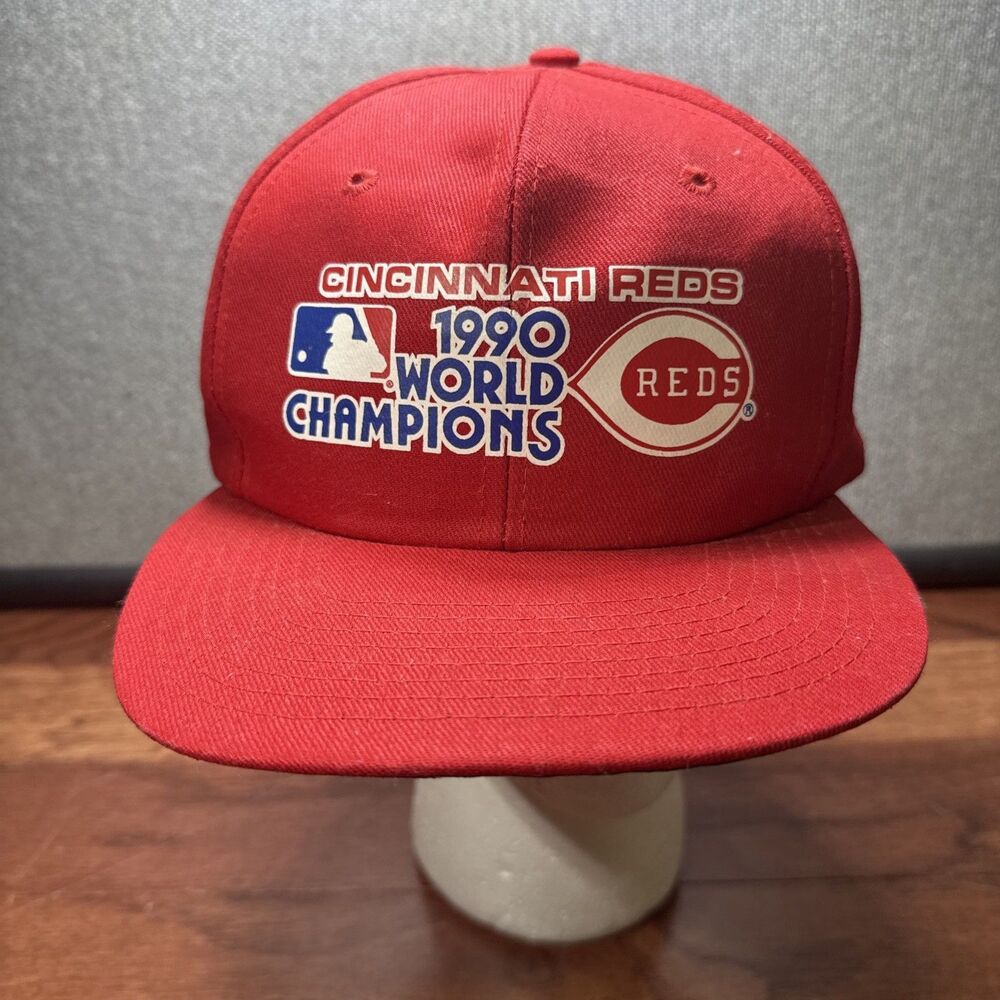 Vintage 1990 CINCINNATI REDS World Series Champions (Adjustable Snap Back) Cap